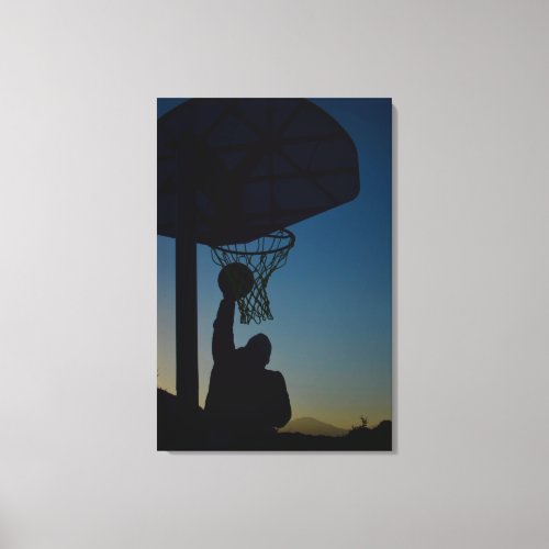 Basketball Design Canvas Print