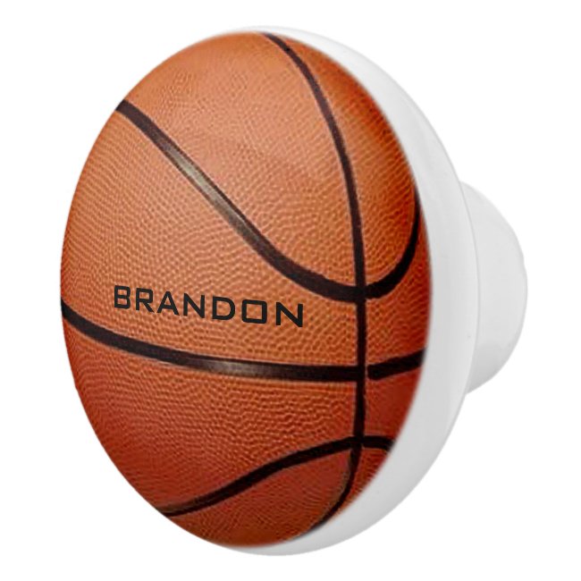 Basketball Design Ceramic Pull or Knob