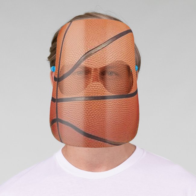 Basketball Design Face Shield