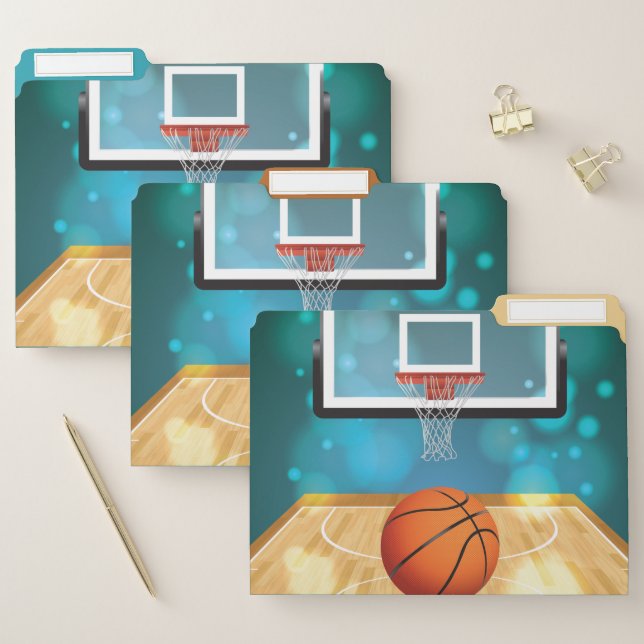 Basketball Design File Folders Set (Set)
