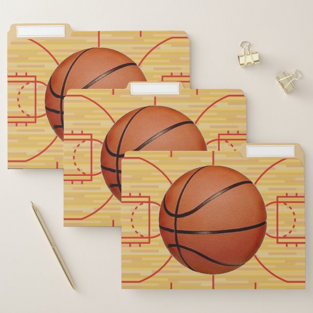 Basketball Design File Folders Set (Set)
