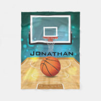 Basketball Design Fleece Blanket