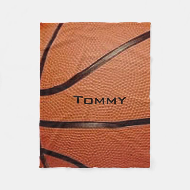Basketball Design Fleece Blanket (Front)