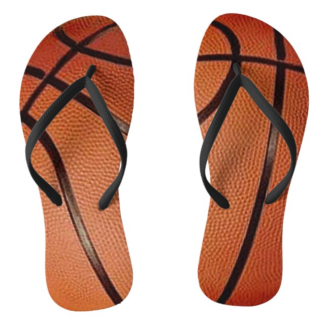 Basketball Design Flip Flops (Footbed)