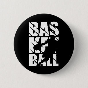 Basketball design for basketball player and basket button