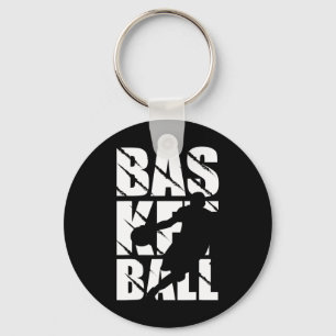 Basketball design for basketball player and basket keychain