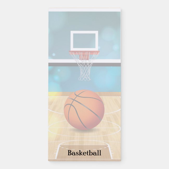 Basketball Design Fridge Notepad