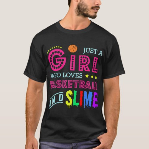 Basketball Design _ Girl Who Loves Basketball And  T_Shirt
