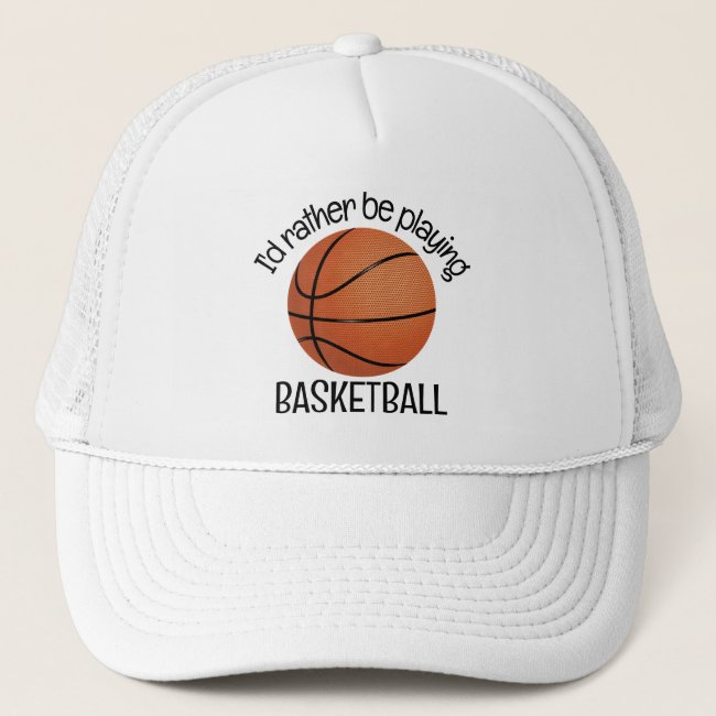 Basketball Design Hat