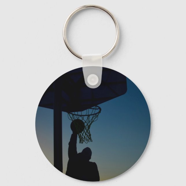 Basketball Design Keychain (Front)