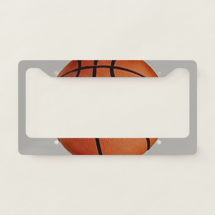 Basketball Design License Plate Frame | Zazzle