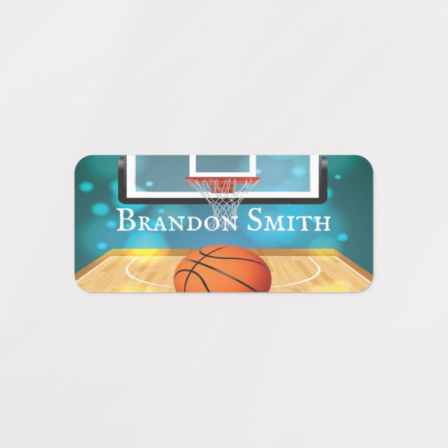 Basketball Design Name Tags
