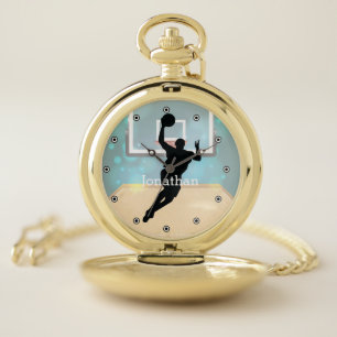 Basketball Design Pocket Watch