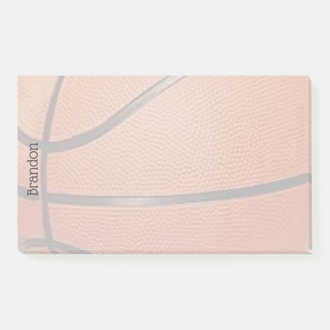 Basketball Design Post It Notes