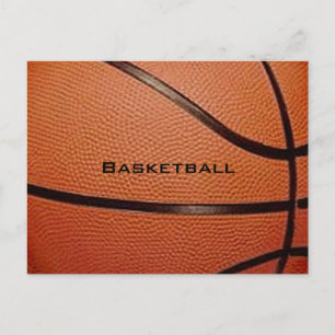 Basketball Design Postcard with 2015 Calendar Back