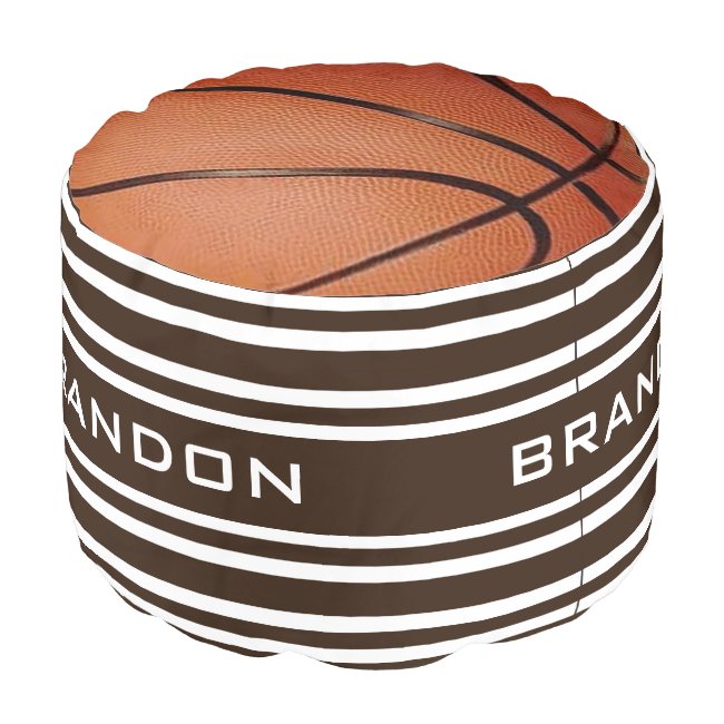 Basketball Design Round Pouf