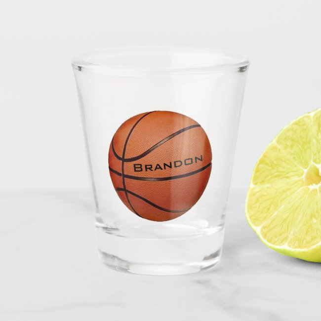 Basketball Design Shot Glass