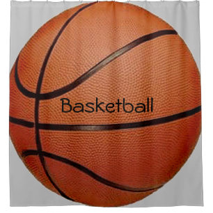 Basketball Design Shower Curtain