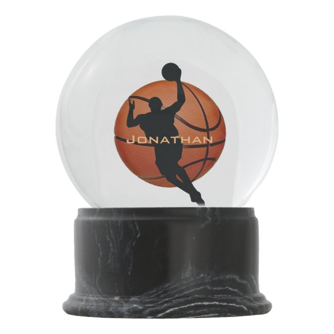 Basketball Design Snow Globe