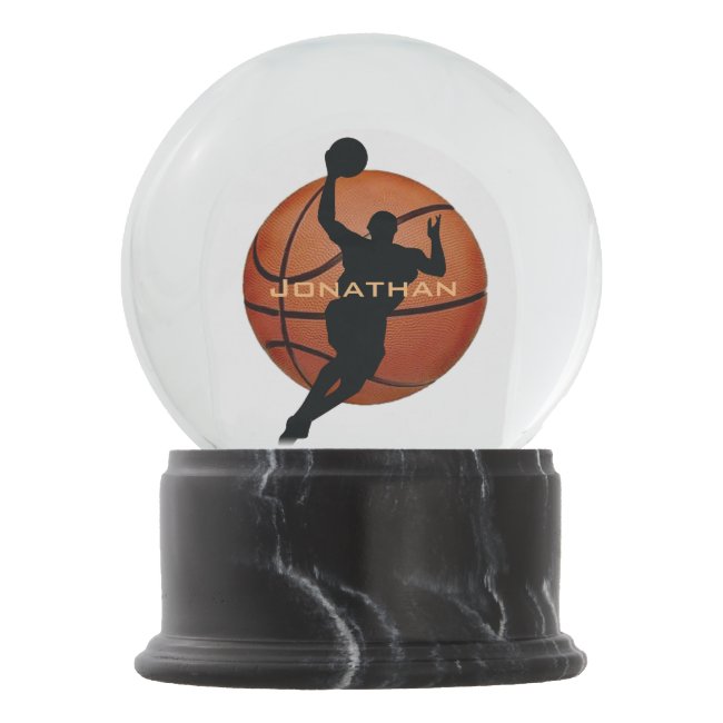 Basketball Design Snow Globe
