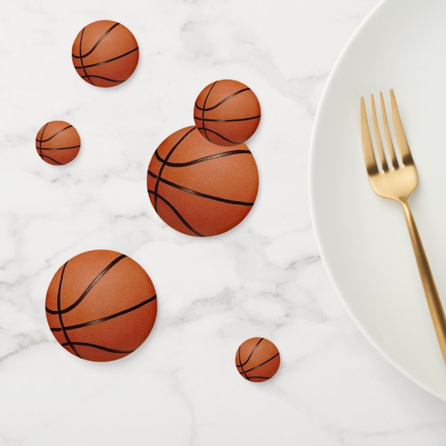 Basketball Design Table Confetti