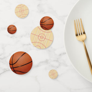 Basketball Design Table Confetti