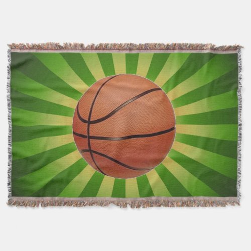 Basketball Design Throw Blanket