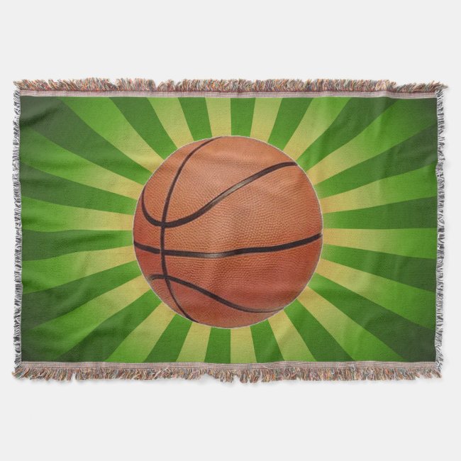 Basketball Design Throw Blanket