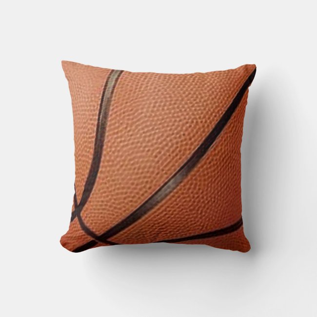 Basketball Design Throw Pillow