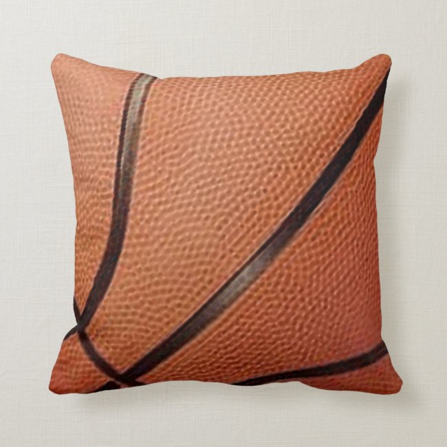 Basketball Design Throw Pillow