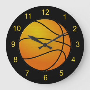 Basketball Design Wall Clock