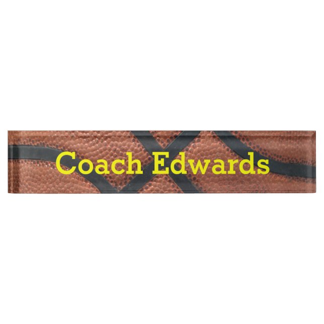 Basketball Desk Name Plate (Front)