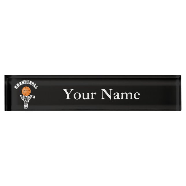 Basketball Desk Name Plate (Front)