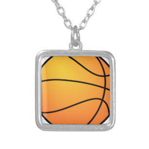 Basketball Destiny Sports Leisure Silver Plated Necklace