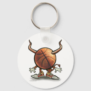Basketball Devil Keychain