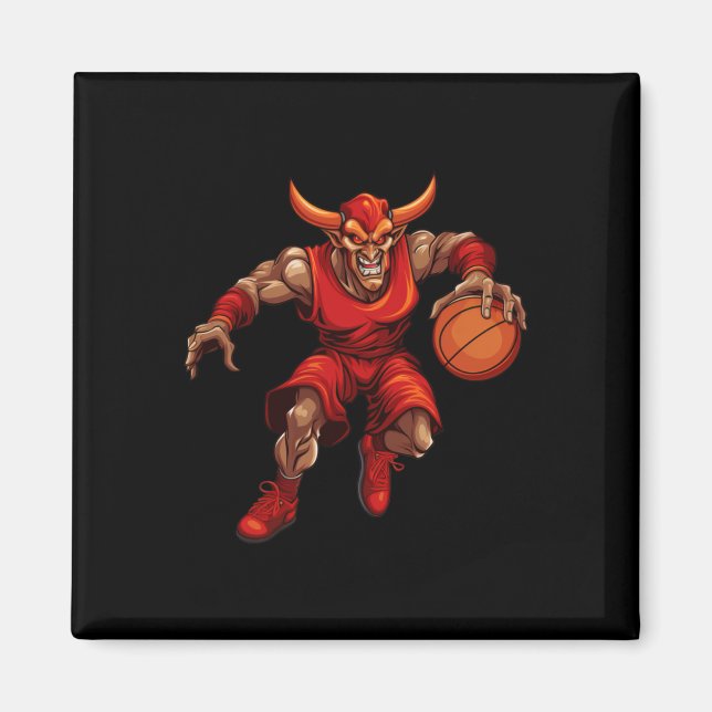 Basketball Devil  Magnet (Front)