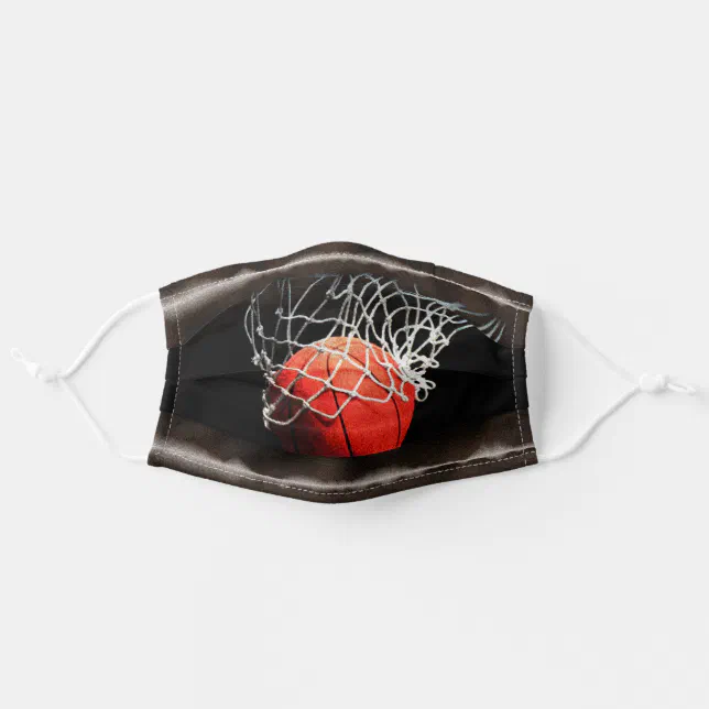 Basketball Digital Painting Sports Art Adult Cloth Face Mask | Zazzle