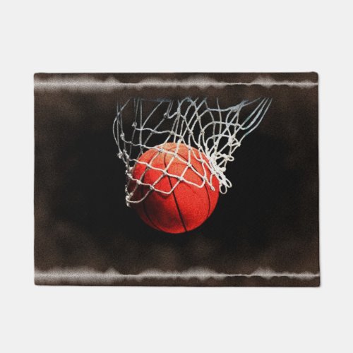 Basketball Digital Painting Sports Art Doormat