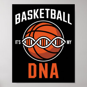 Basketball Dna - Pion Runs In My Blood Poster