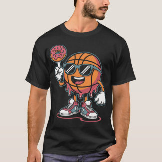 Basketball Donut Ice Cream T-Shirt