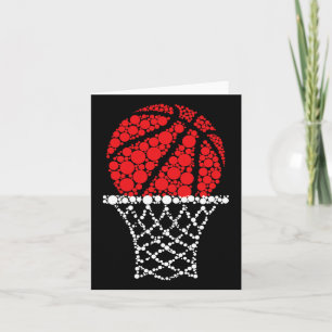 Basketball Dots Happy Dot Day For Kids Man Woman Card