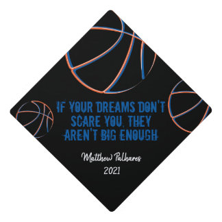 Basketball Dreams Graduation Cap Topper