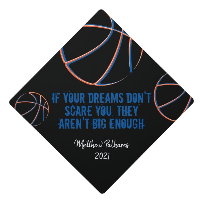 Basketball Dreams Graduation Cap Topper | Zazzle.com