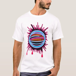 Basketball Drip Neon Basketball Graphics T-Shirt