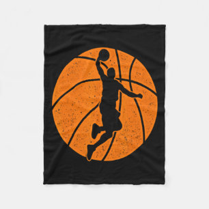Basketball Dunk Ball Shooting Srts Game Traine Fleece Blanket
