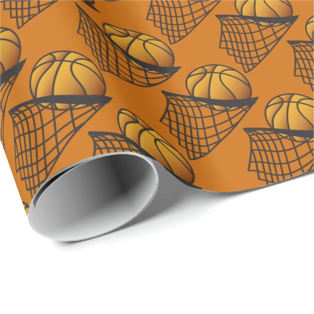 Basketball Dunk It Wrapping Paper (Roll Corner)