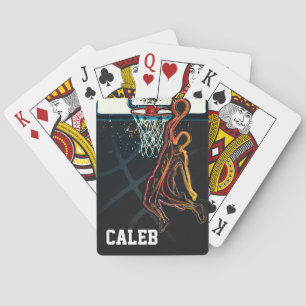 Basketball Dunk Jump Shot Modern Urban Cool Custom Poker Cards