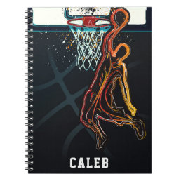 Basketball Dunk Jump Shot Modern Urban Cool Notebook