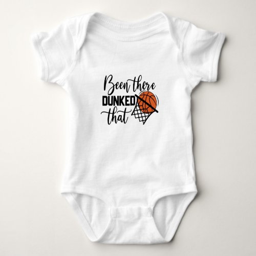 Basketball Dunk Print Baby Bodysuit