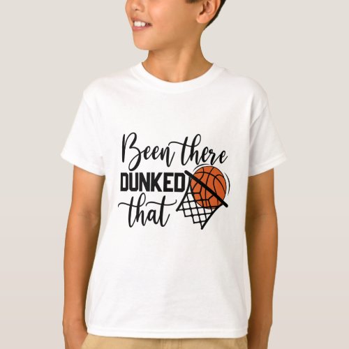 Basketball Dunk Print T_Shirt